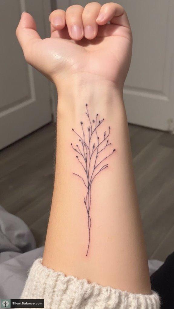 minimalist trees evoke serenity