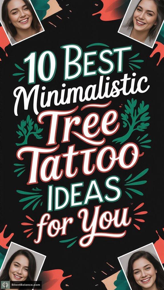 minimalistic tree tattoo ideas