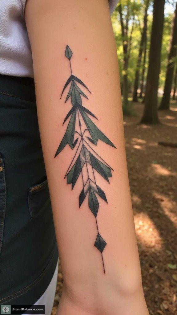 modern artistic nature tattoos