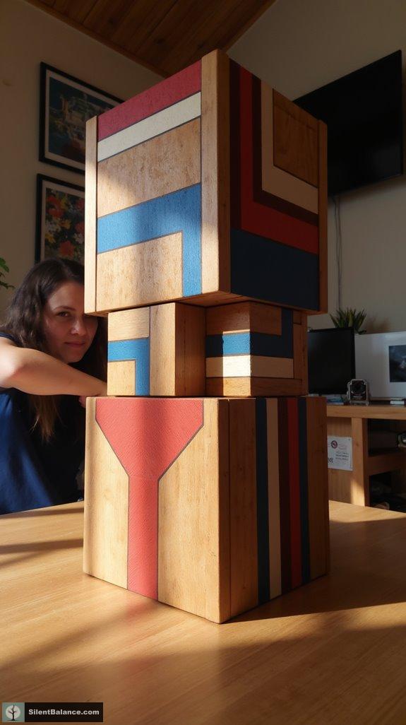 modern geometric block decor