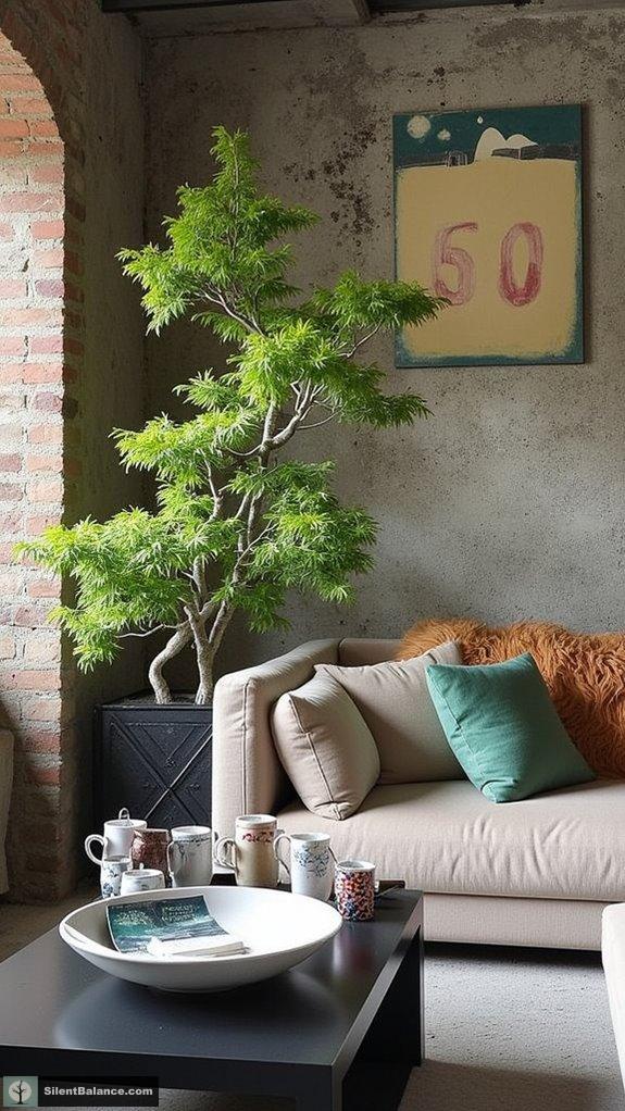 modern geometric metal planters