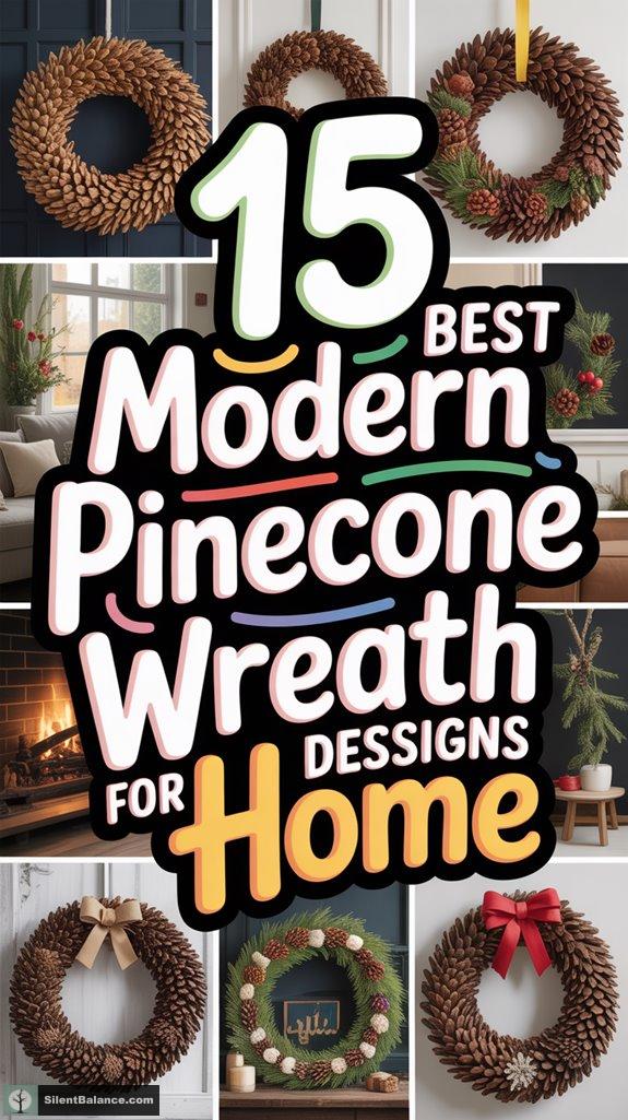 modern pinecone wreath designs