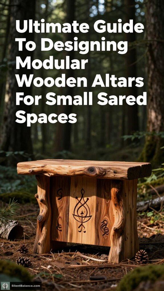 modular wooden altar design