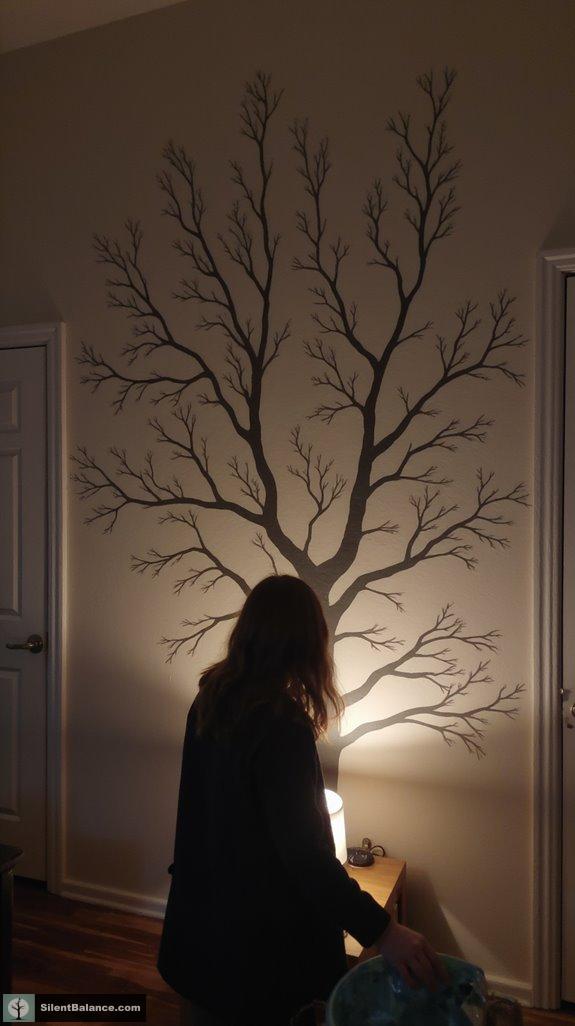 monochromatic shadow art ideas