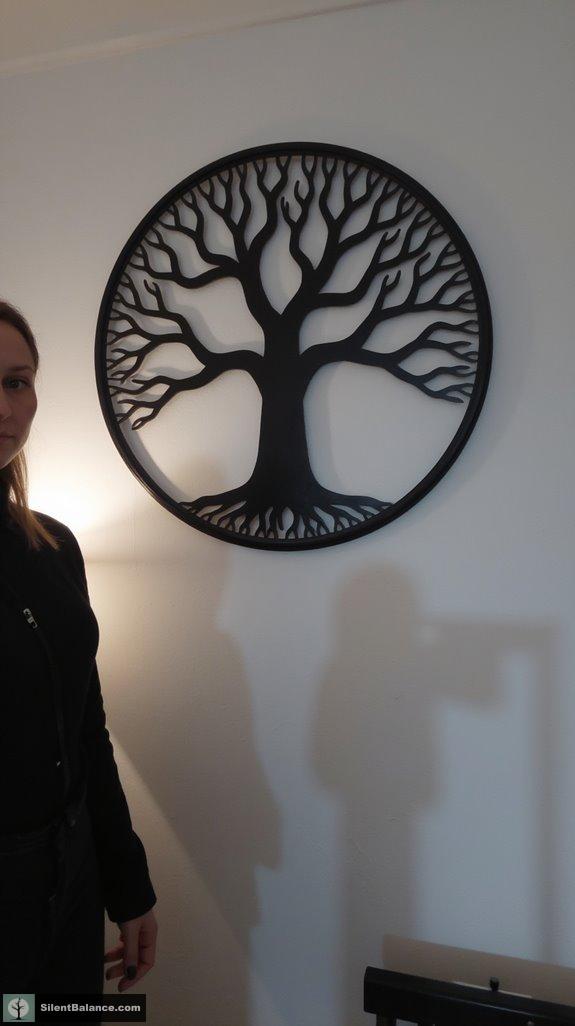 monochrome nature inspired wall art