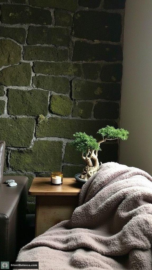 moss and rock integration