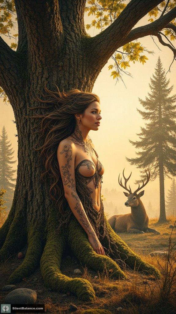 mythical forest tattoo designs