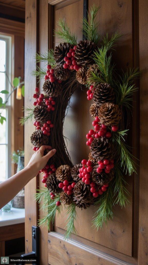 natural charm wreath design