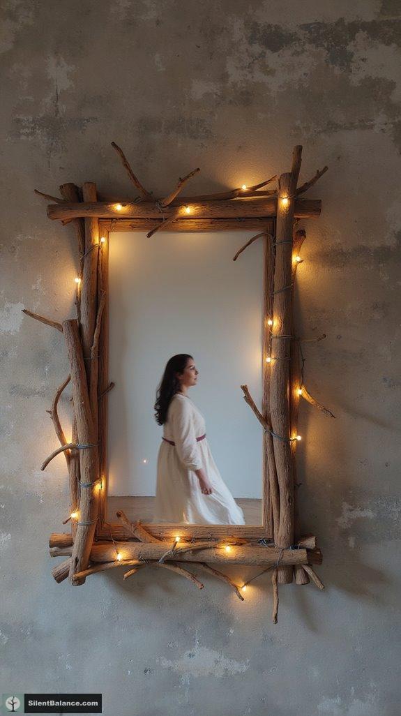 natural decor with branches