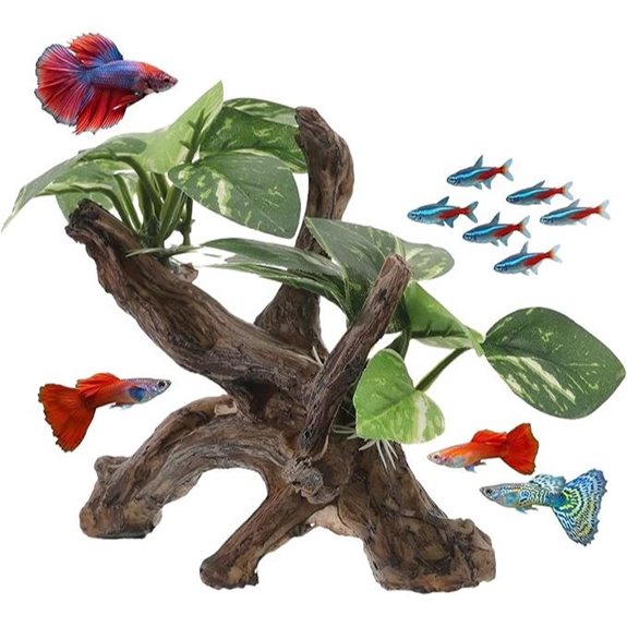 Veemoon Driftwood Cave Aquarium Decor (6.68x4.32x3.93 in)