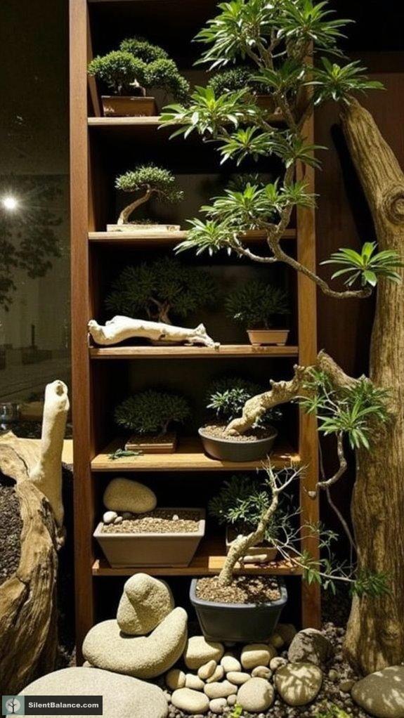 natural elements enhance bonsai