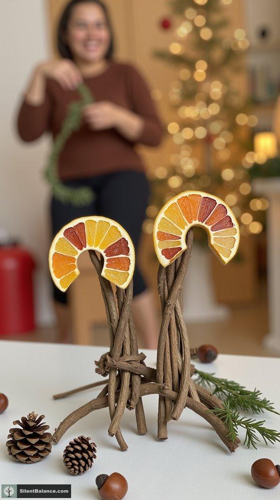 natural elements in ornaments