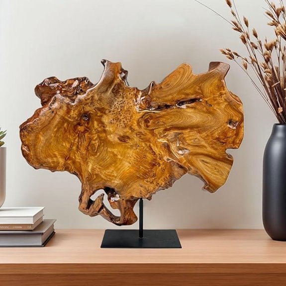 Irregular Root Wood Sculptures 15-18 Natural Decor