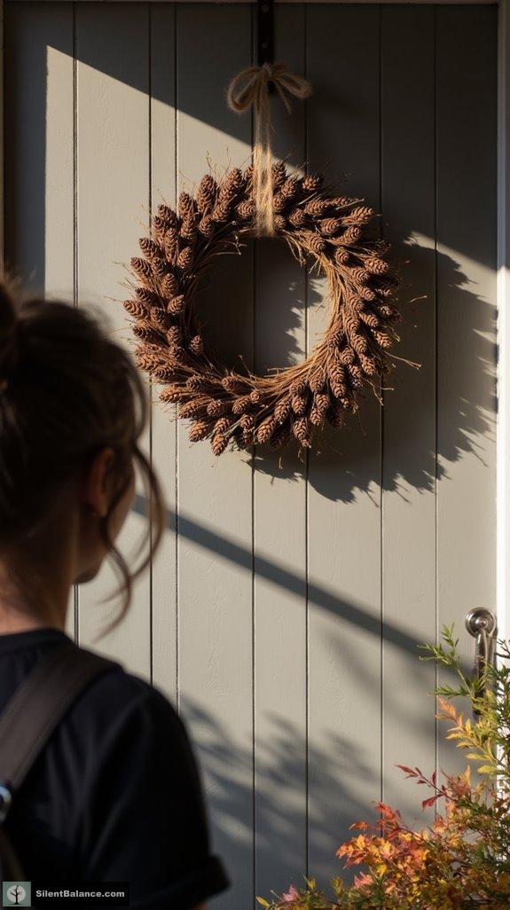 natural minimalist wreath design