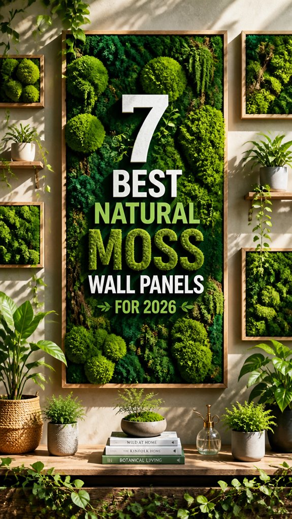 natural moss wall panels