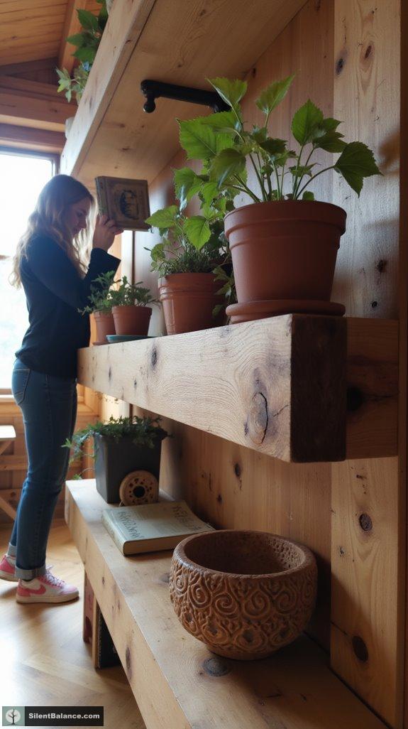 natural wood interior decor