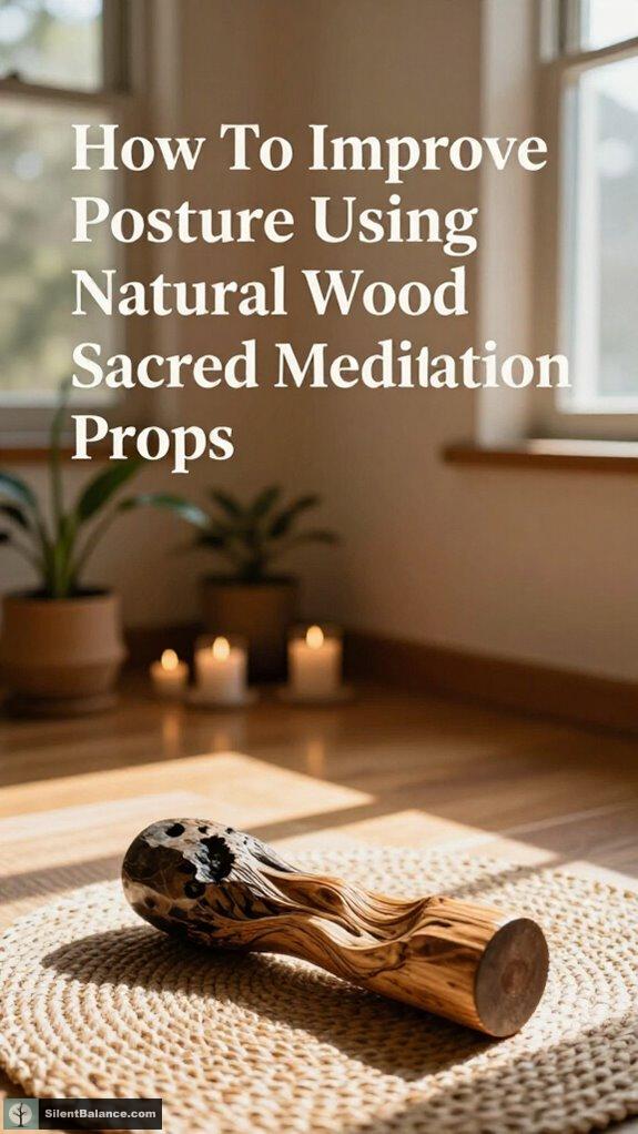 natural wood meditation props