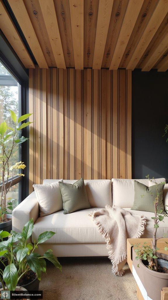 natural wood panel aesthetics
