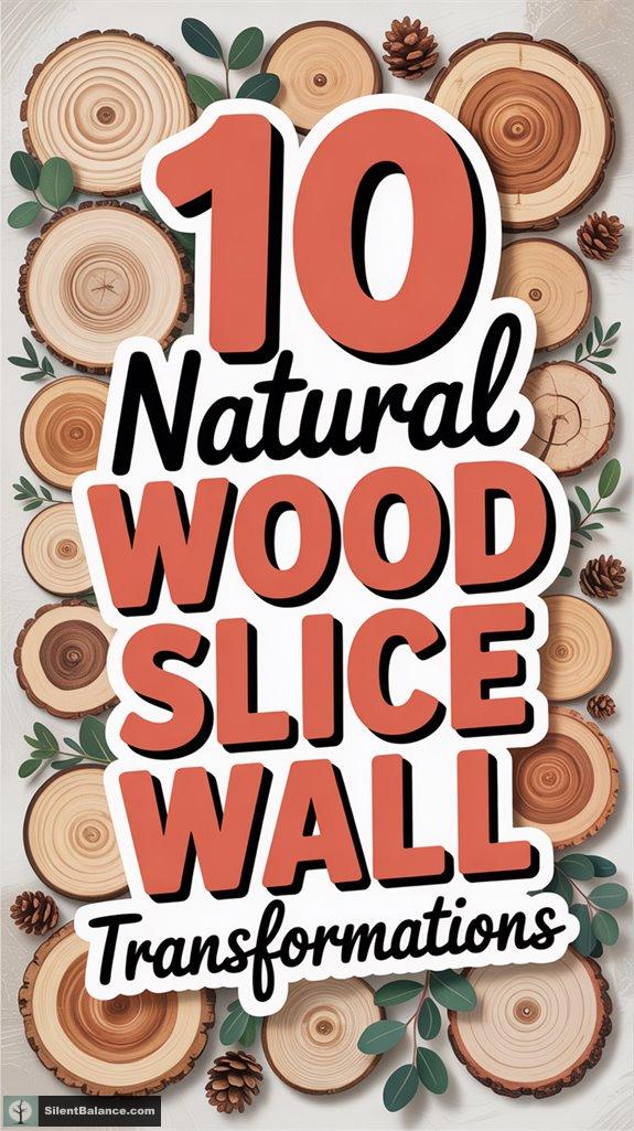 natural wood slice decor
