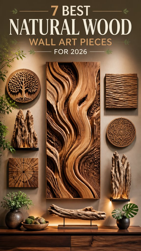 natural wood wall art