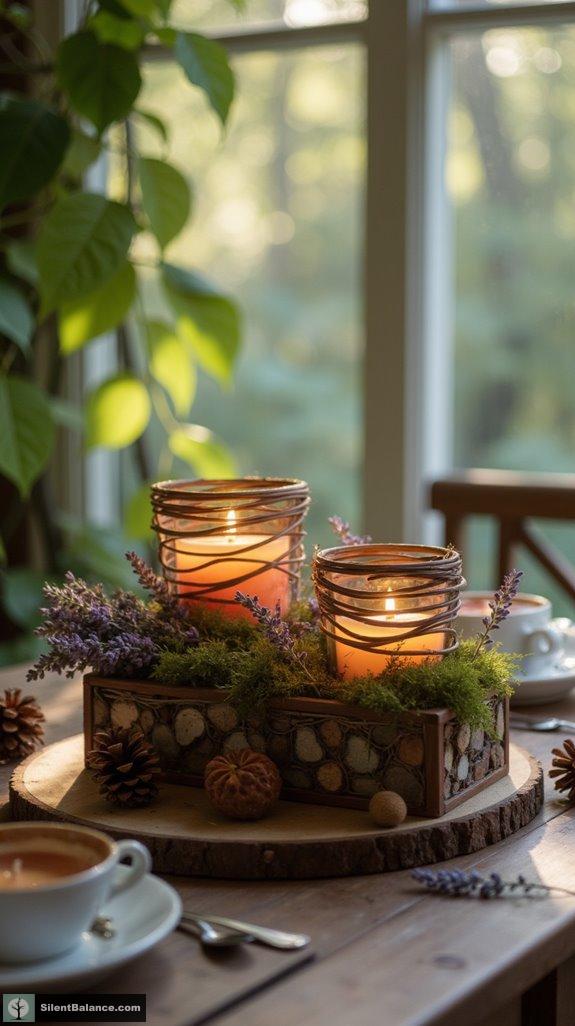 nature inspired candle holder designs