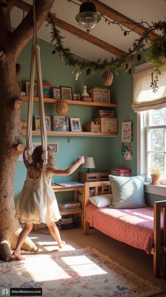 nature inspired cozy play area