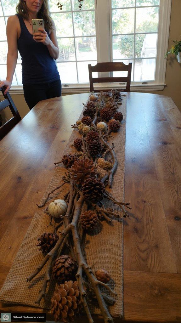 nature inspired dining decor