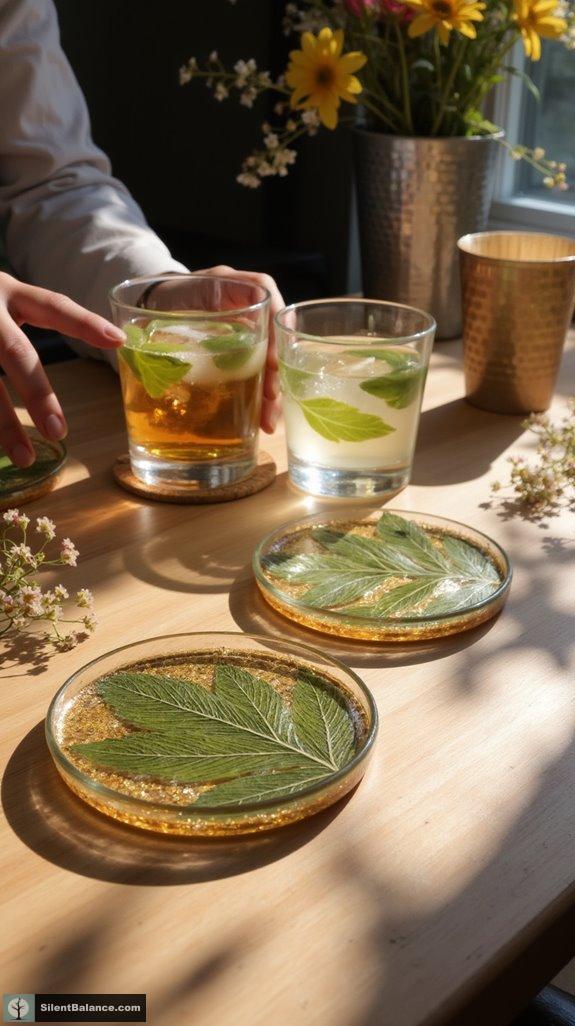 nature inspired diy coasters