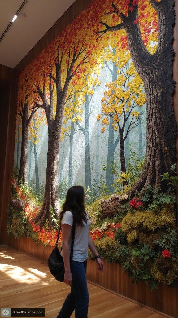 nature inspired fabric art