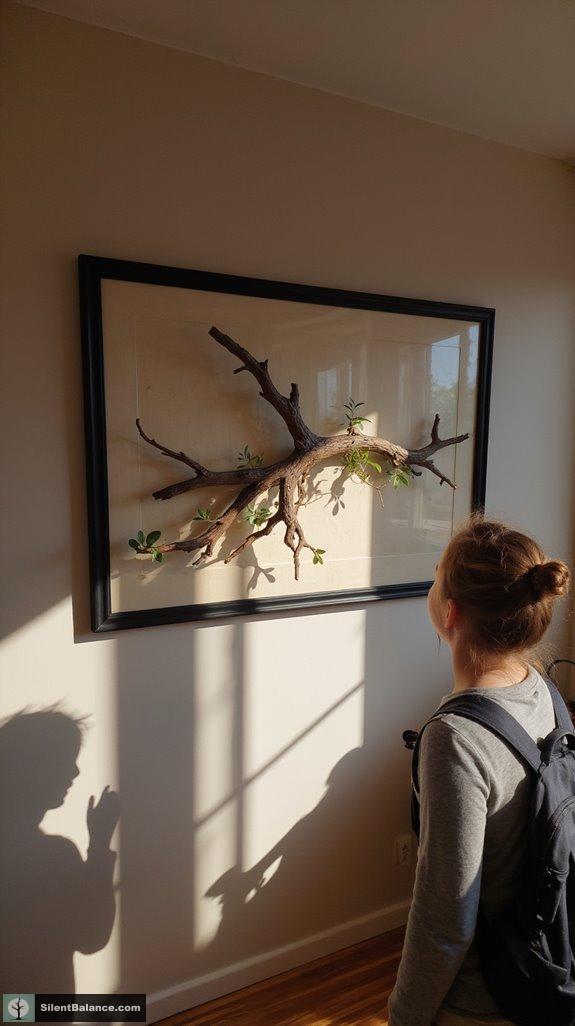 nature inspired framed artwork