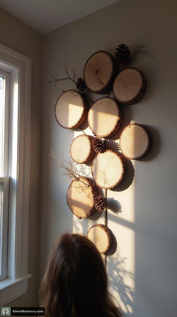 nature inspired gallery wall decor