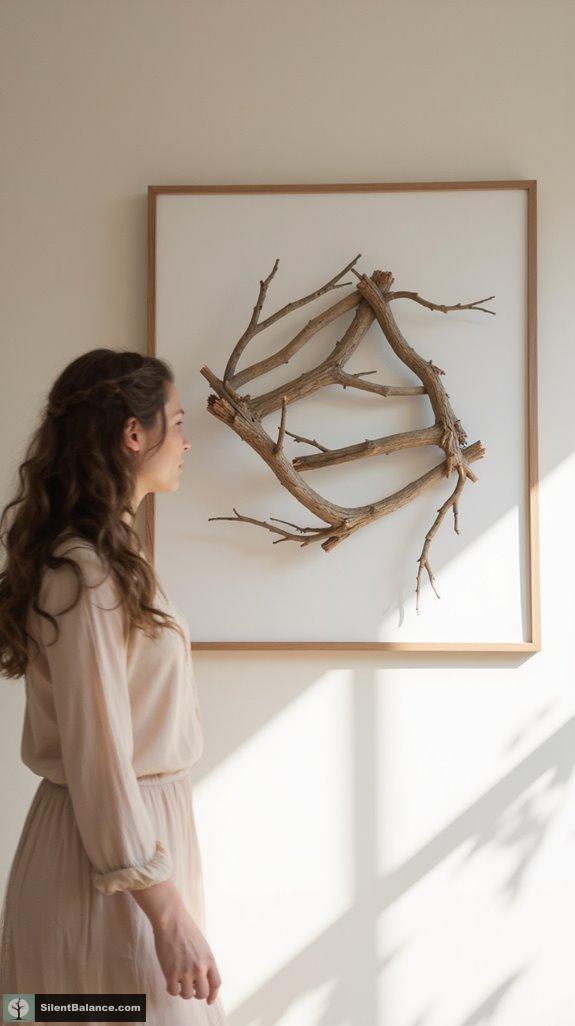 nature inspired geometric wall art