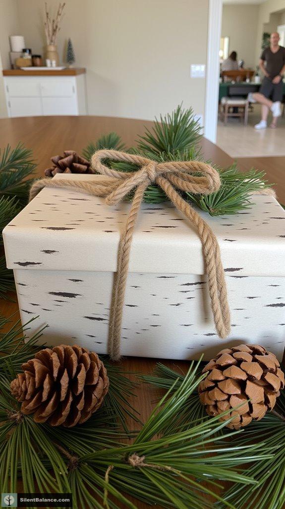 nature inspired gift wrapping