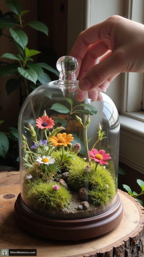 nature inspired glass displays
