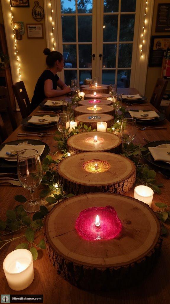 nature inspired illuminated decor