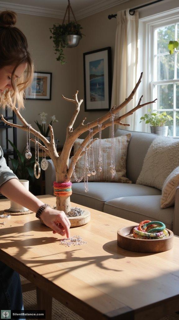 nature inspired jewelry displays