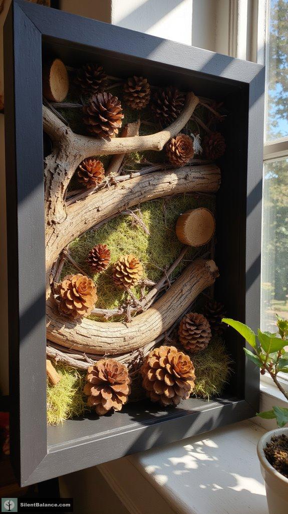 nature inspired layered decor