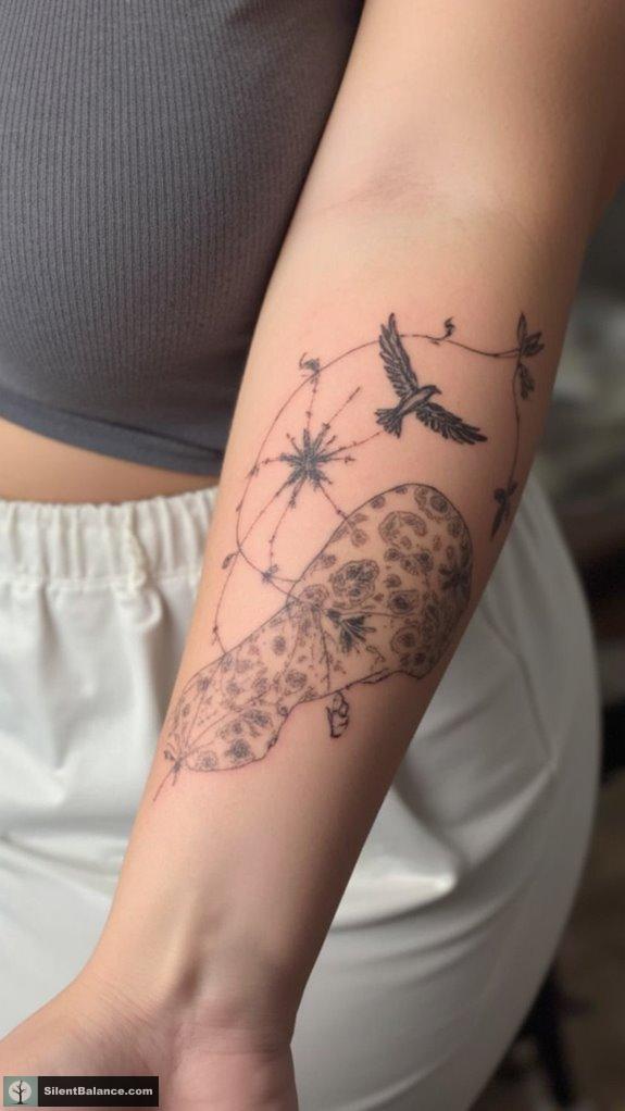nature inspired lineage tattoos