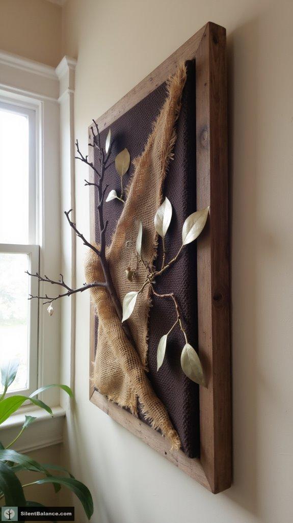 nature inspired mixed media art