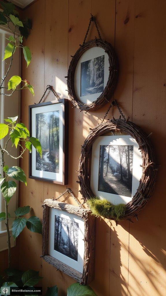 nature inspired photo frames