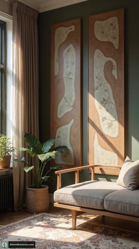 nature inspired serene wall panels