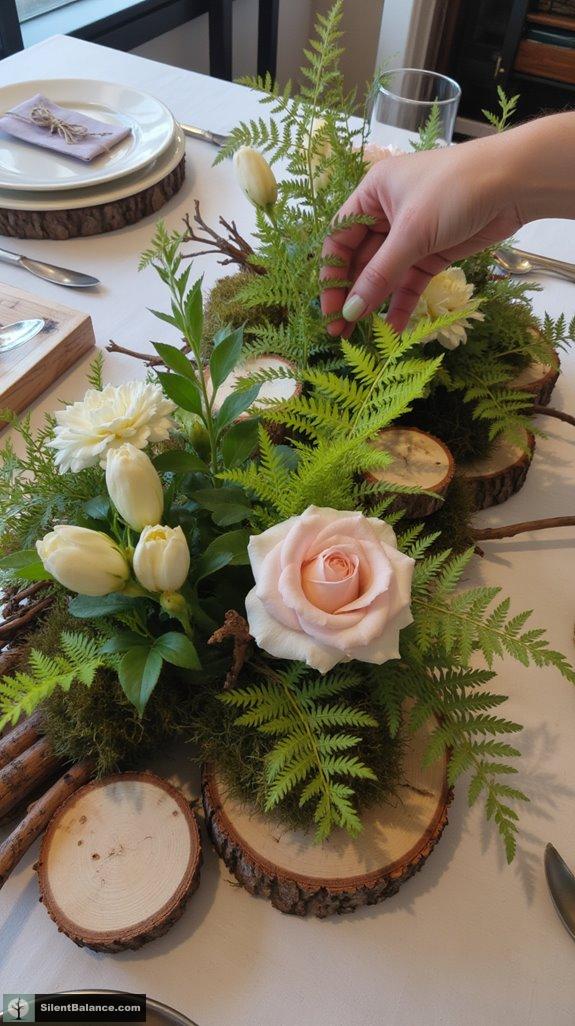 nature inspired table centerpiece design
