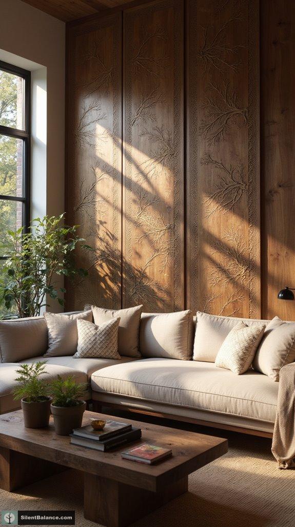 nature inspired textured wall panels