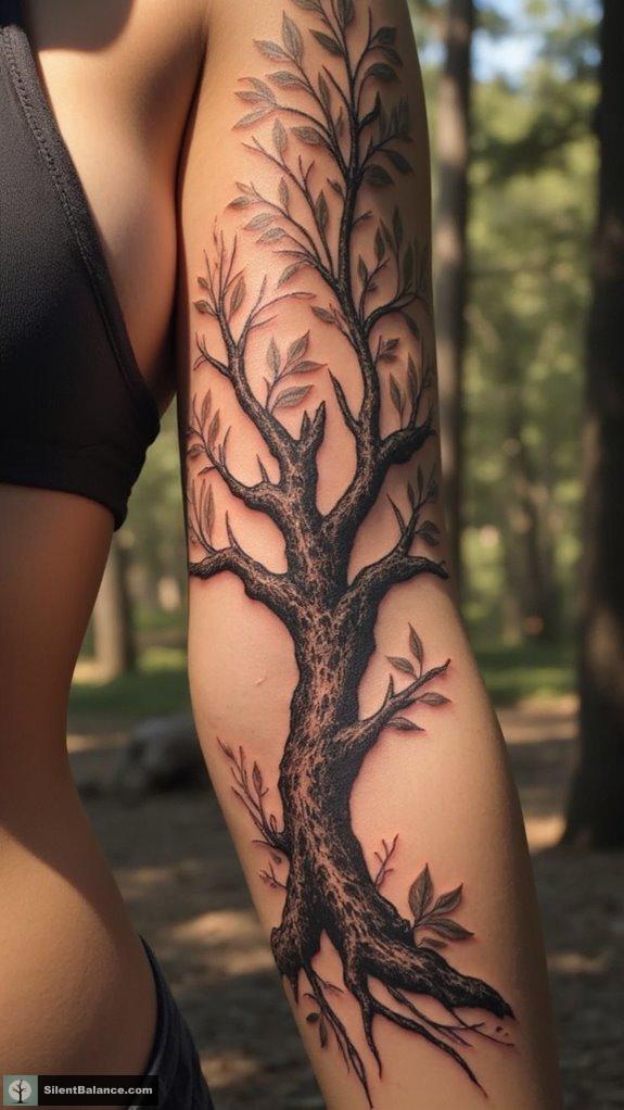 nature inspired tree tattoo symbolism