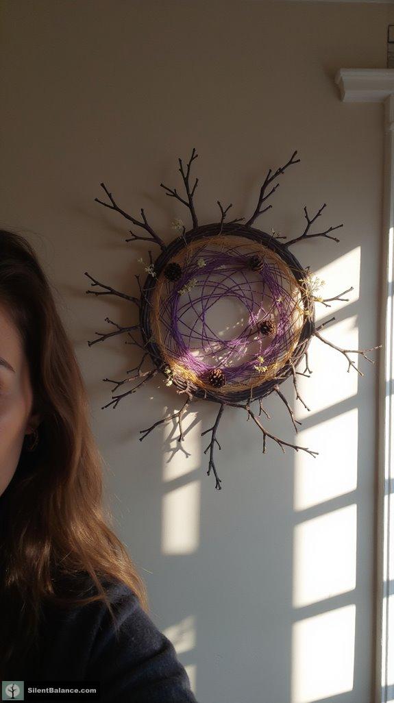 nature inspired wall art creation