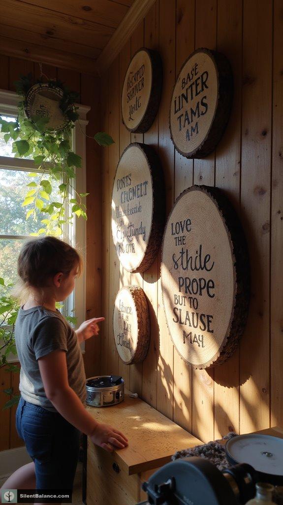 nature inspired wall decor signs