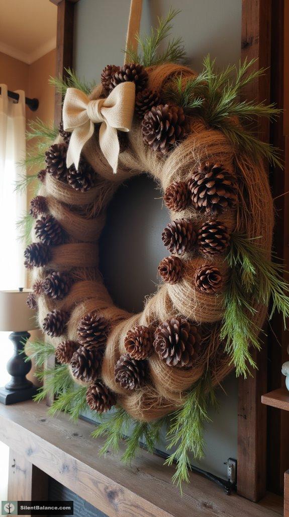 nature inspired wreath decor