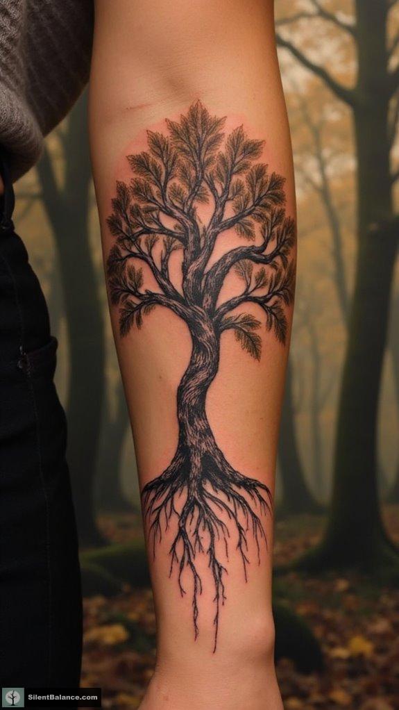 oak tree tattoo symbolism