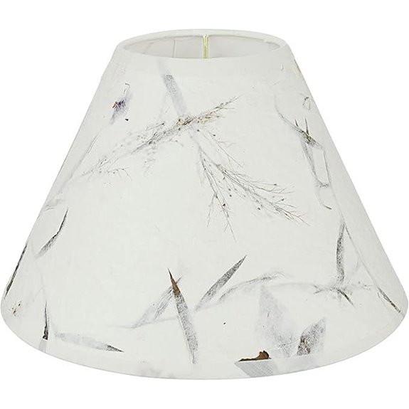 Aspen UNO Lamp Shade Off White with Leaves