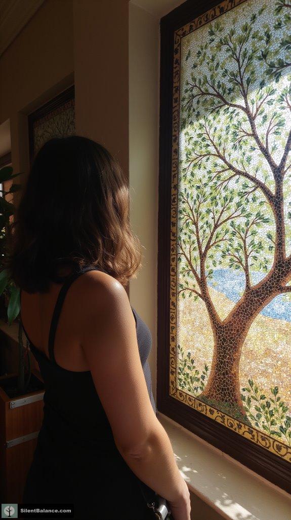 olive tree mosaic artistry